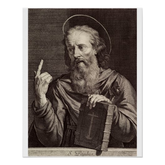 De apostel Paulus door Philippe de Champaigne Perfect Poster (Voorkant)