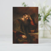 De apostel Paulus van Rembrandt van Rijn Bedankkaart (Staand voorkant)