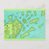 De aposteleilanden kaart Briefkaart (Voorkant)