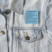 De Apostles Creed knoop Vierkante Button 5,1 Cm (In situ)