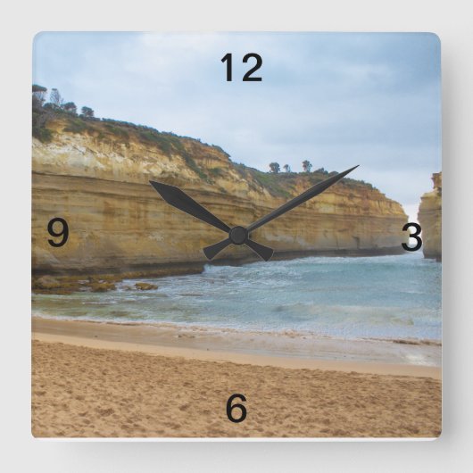 De Apostles-klok Vierkante Klok (Voorkant)