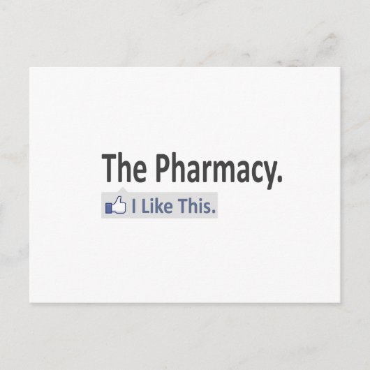De apotheek...ik vind dit leuk briefkaart (Voorkant)