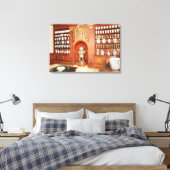 De apotheek van het ziekenhuis Saint-Jean Canvas Afdruk (Insitu (Slaapkamer))