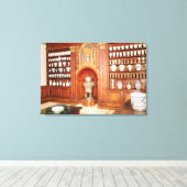 De apotheek van het ziekenhuis Saint-Jean Canvas Afdruk (Insitu (Houten vloer))