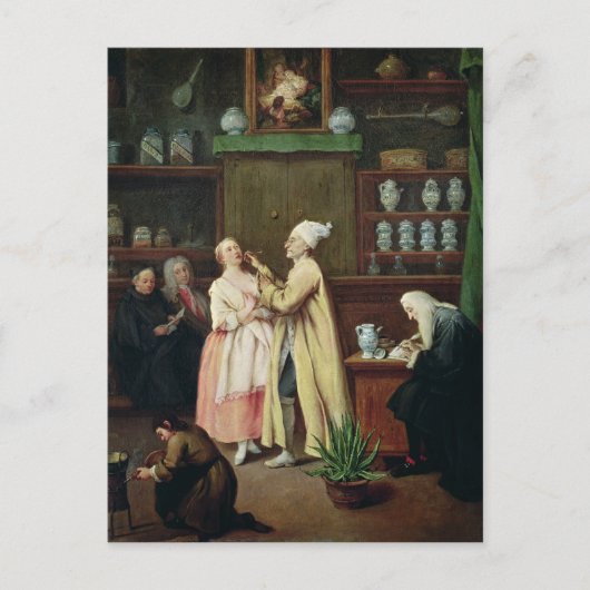 De apotheker briefkaart (Voorkant)