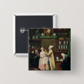 De apotheker vierkante button 5,1 cm (Voorkant /achterkant)