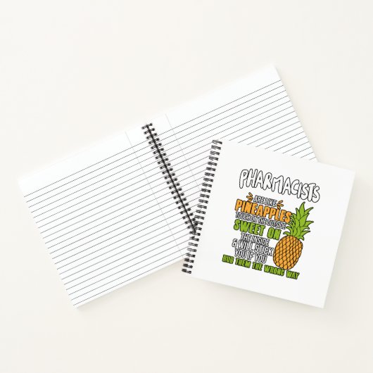 De apothekers zijn als ananassen. notitieboek (Binnen)