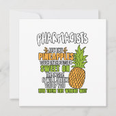 De apothekers zijn als ananassen. notitiekaartje (Voorkant)