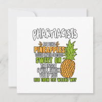 De apothekers zijn als ananassen.