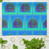 De Apothekerspot Blauw Theedoek (Gevouwen)