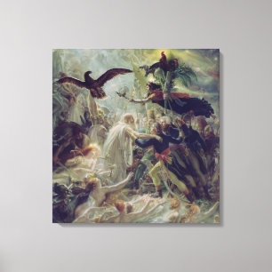 De Apotheose van de Franse Heros Canvas Afdruk