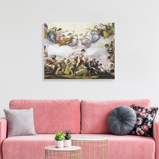 De Apotheose van George Washington - Handel Canvas Afdruk (Insitu (Woonkamer))