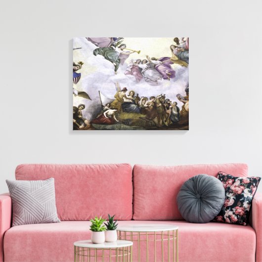De Apotheose van George Washington - Landbouw Canvas Afdruk (Insitu (Woonkamer))