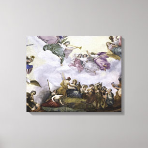 De Apotheose van George Washington - Landbouw Canvas Afdruk