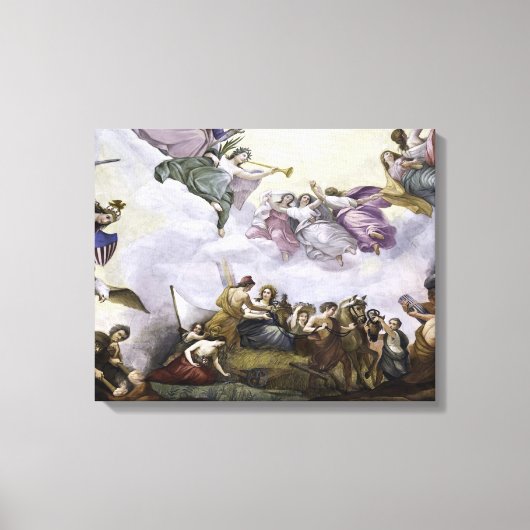 De Apotheose van George Washington - Landbouw Canvas Afdruk (Voorkant)