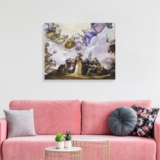 De Apotheose van George Washington - Wetenschap Canvas Afdruk (Insitu (Woonkamer))
