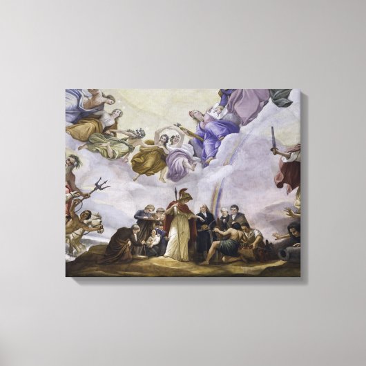 De Apotheose van George Washington - Wetenschap Canvas Afdruk (Voorkant)