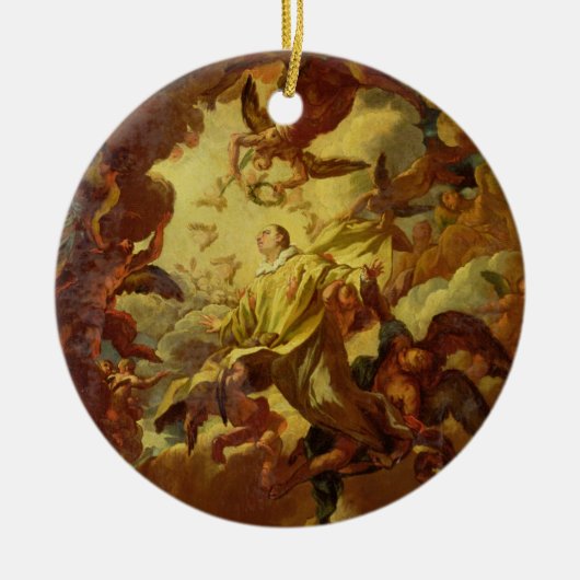 De Apotheose van St. Stephen Keramisch Ornament (Voorkant)
