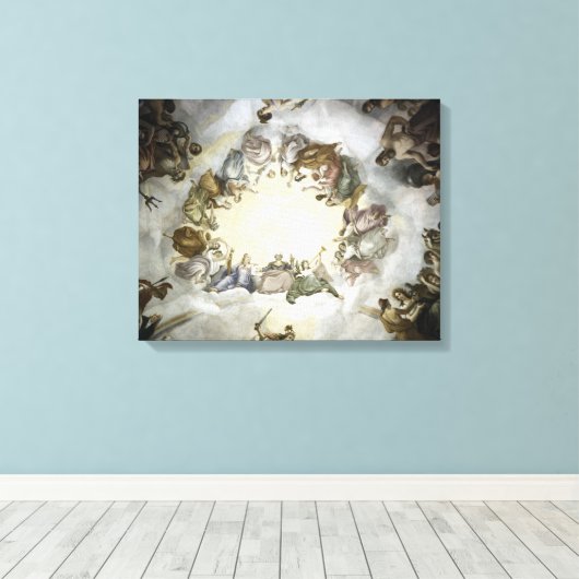 De Apotheose van Washington - Centrum Canvas Afdruk (Insitu (Houten vloer))