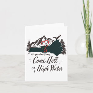 De Appalachia is een sterke hel of hoge waterberg Kaart