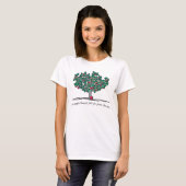 De appel herfst niet ver van de boom. t-shirt (Voorkant volledig)
