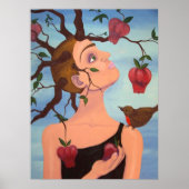 de appel is nooit ver herfst poster (Voorkant)