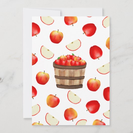 De appel van het oog Baby shower Kaart (Achterkant)