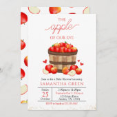 De appel van het oog Baby shower Kaart (Voorkant / Achterkant)