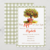 De appel van mijn oog baby shower Thema Kaart (Voorkant / Achterkant)