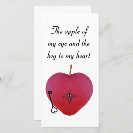 De appel van mijn oog en de sleutel tot mijn hart (Voorkant / Achterkant)
