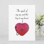 De appel van mijn oog en de sleutel tot mijn hart (Staand voorkant)