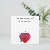 De appel van mijn oog en de sleutel tot mijn hart (Staand voorkant)