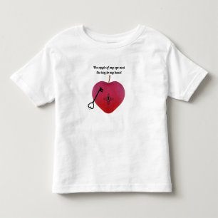 De appel van mijn oog en de sleutel tot mijn hart kinder shirts
