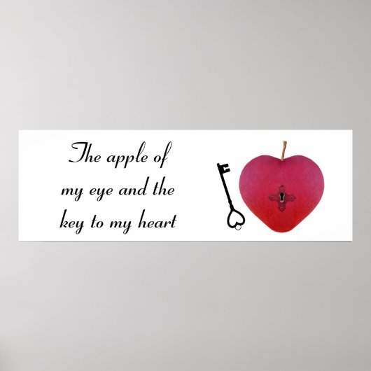 De appel van mijn oog en de sleutel tot mijn hart poster (Voorkant)
