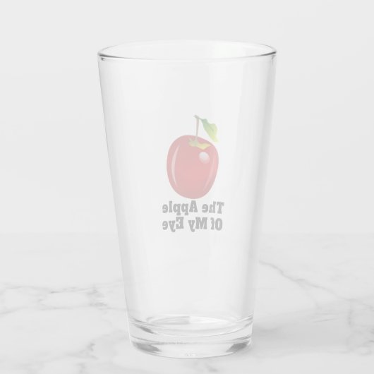 De appel van mijn oog glas (Achterkant)