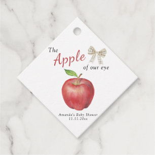 De appel van ons Baby shower Bedankjes Labels