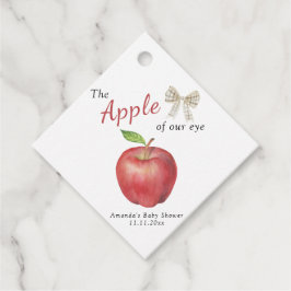 De appel van ons Baby shower Bedankjes Labels