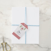 De appel van ons Baby shower Cadeaulabel (Met Touw)