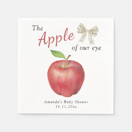 De appel van ons Baby shower Servet