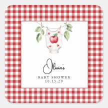 De appel van ons Baby shower