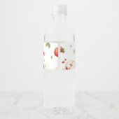 De appel van ons Baby shower Waterfles Etiket (Achterkant)