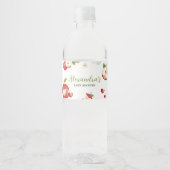 De appel van ons Baby shower Waterfles Etiket (Voorkant)