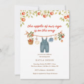 De appel van ons Eye Autumn Herfst Baby shower Kaart (Voorkant)