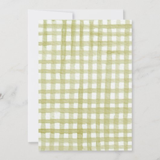 De appel van ons Eye Autumn Herfst Baby shower Kaart (Achterkant)