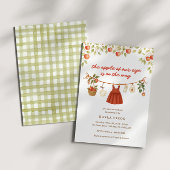 De appel van ons Eye Autumn Herfst Baby shower Kaart