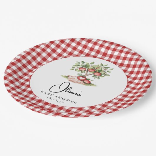 De appel van ons Eye Baby shower Paper Bord (Gekanteld)