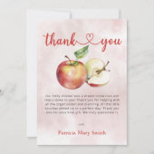 De appel van ons Eye Herfst Baby shower Bedankkaart (Voorkant)