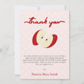 De appel van ons Eye Herfst Baby shower Bedankkaart (Voorkant)