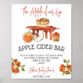 De appel van ons oog! Apple Baby shower Cider Bar Poster (Voorkant)