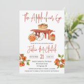 De appel van ons oog! Apple Baby shower Kaart (Staand voorkant)